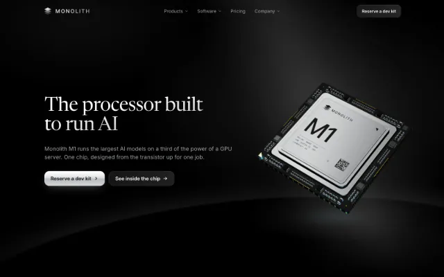 Monolith, Fabricante de chips de IA