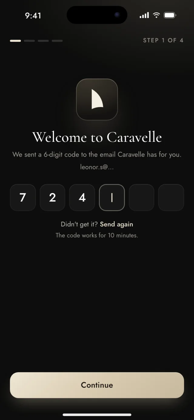 The Caravelle app, Your code