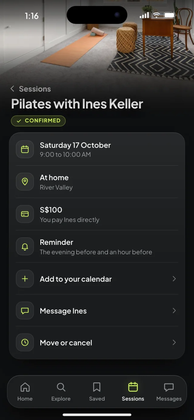 The Coachlane app, Confirmed