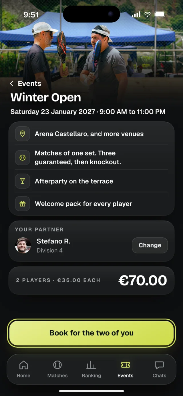 The Kestrel app, Winter Open