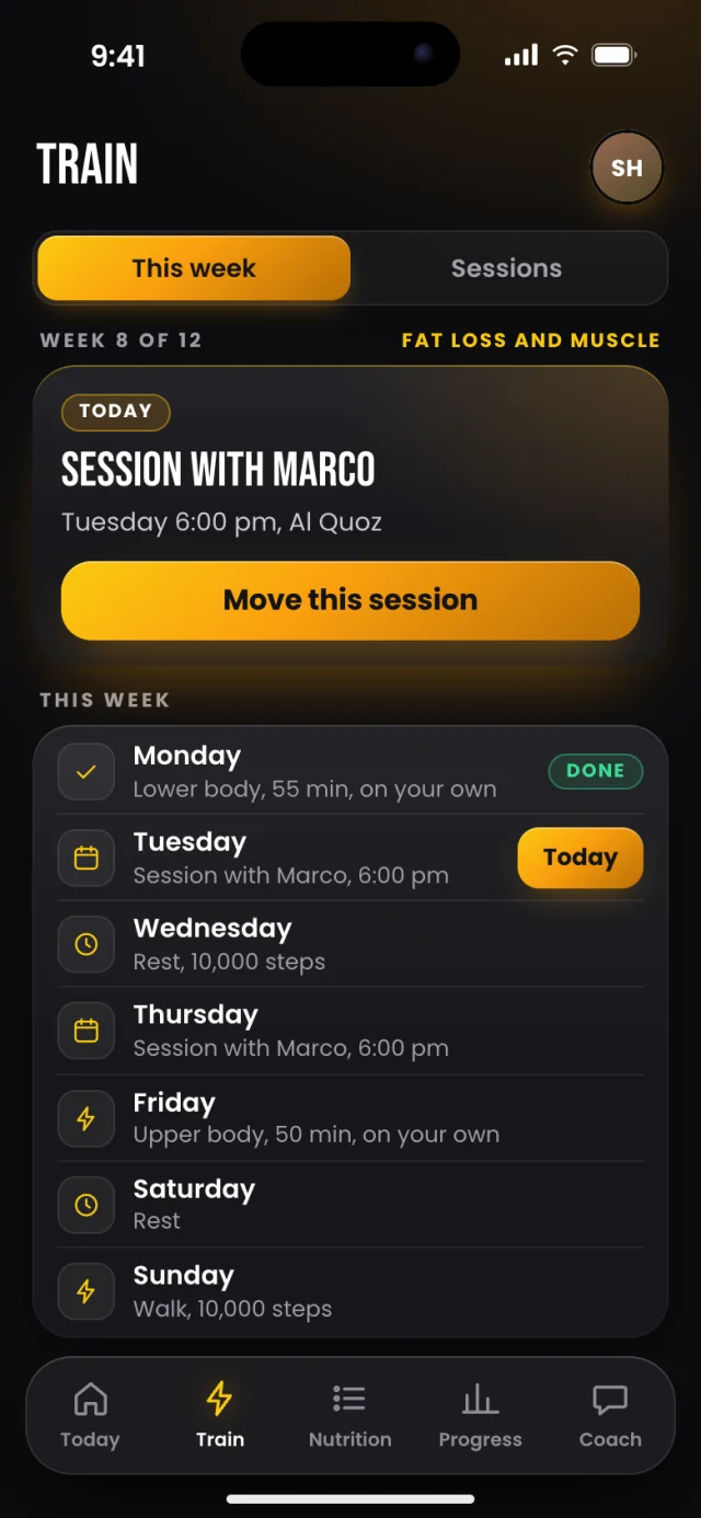 The Kinetic app, This week