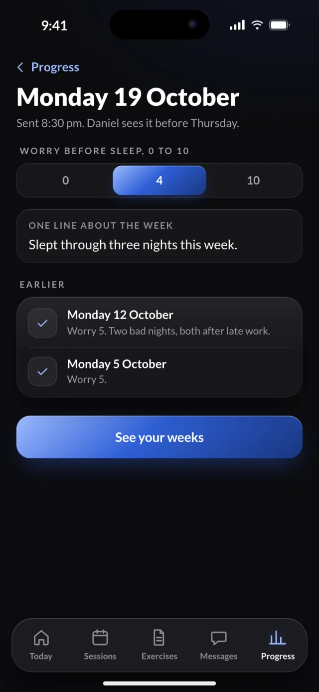 The Lumen app, Check-in
