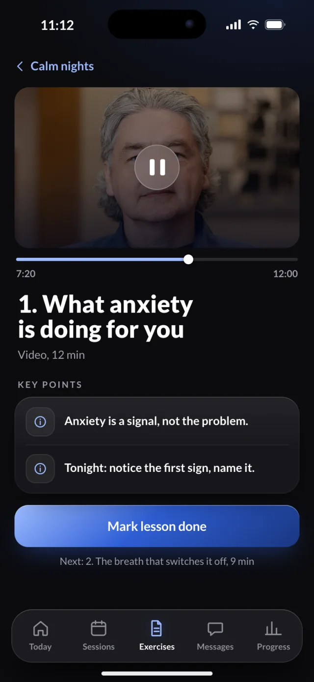 The Lumen app, A lesson