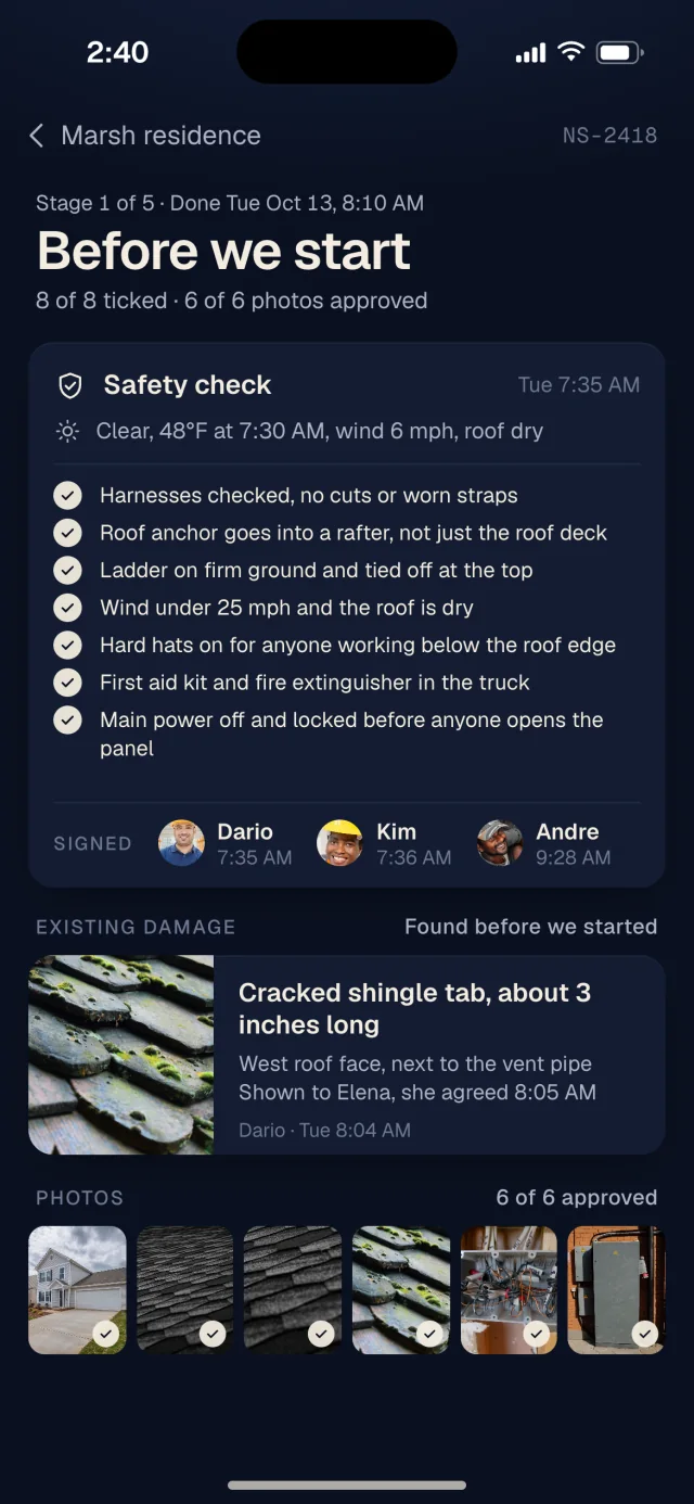 The Northstar Solar app, Before we start