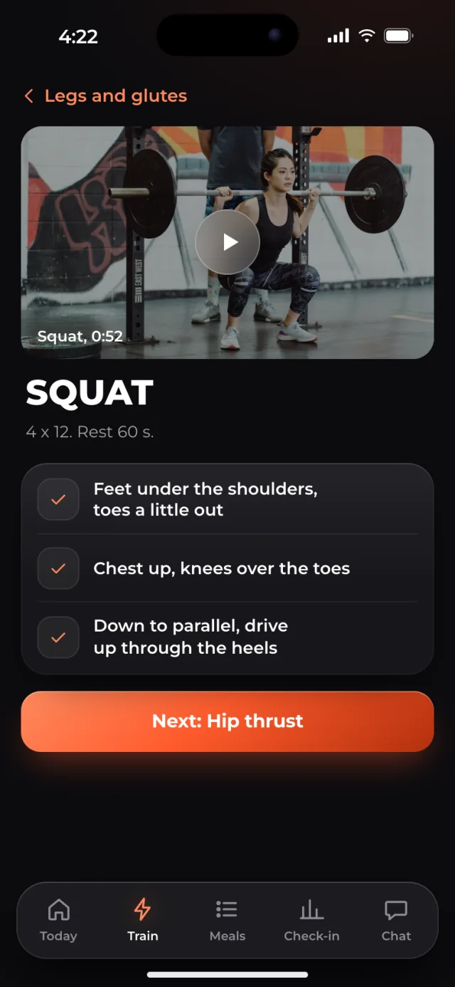 The Orbit app, An exercise