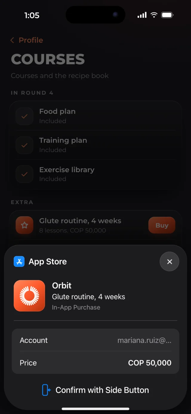 The Orbit app, Buy