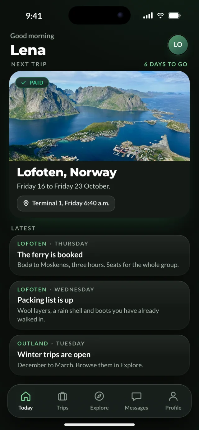 The Outland app, Today