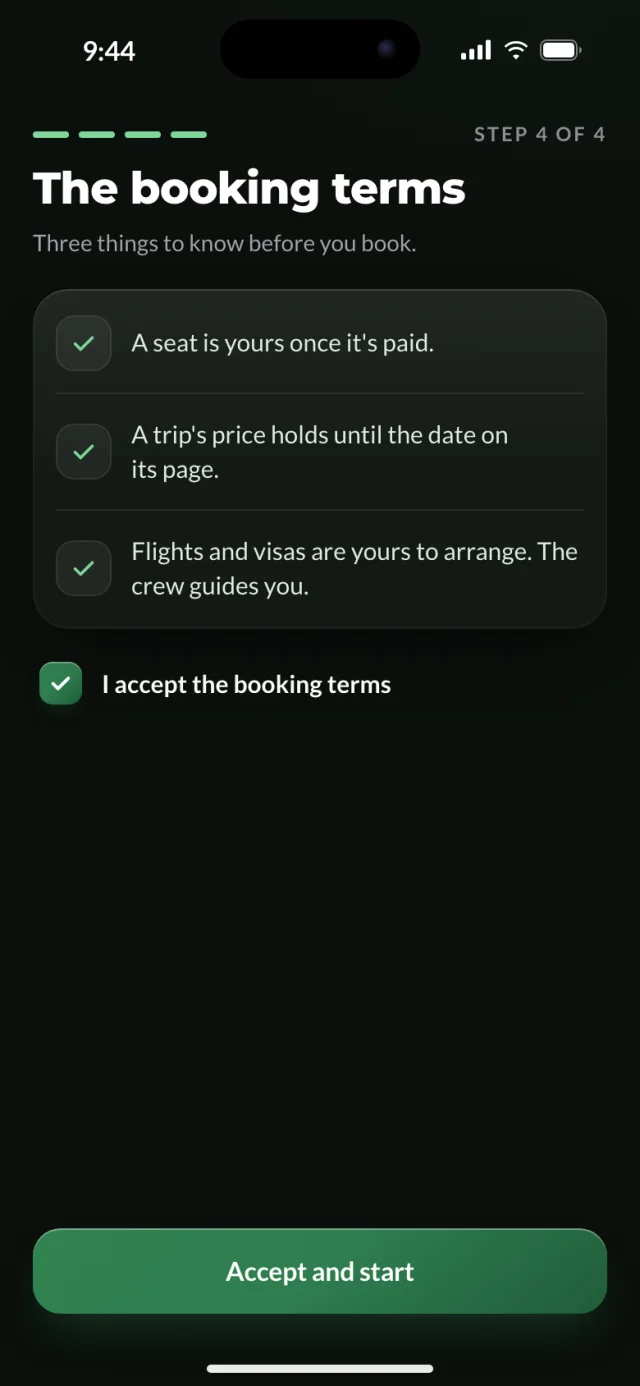 The Outland app, You're in