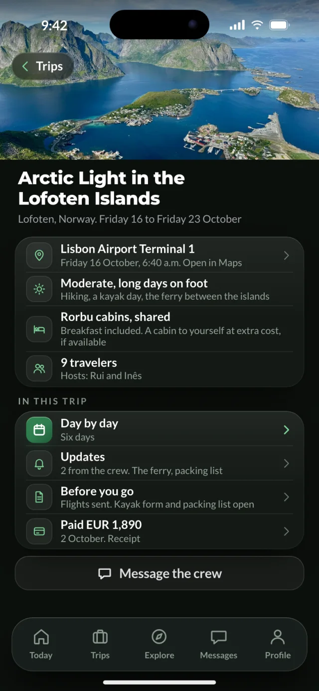 The Outland app, Lofoten