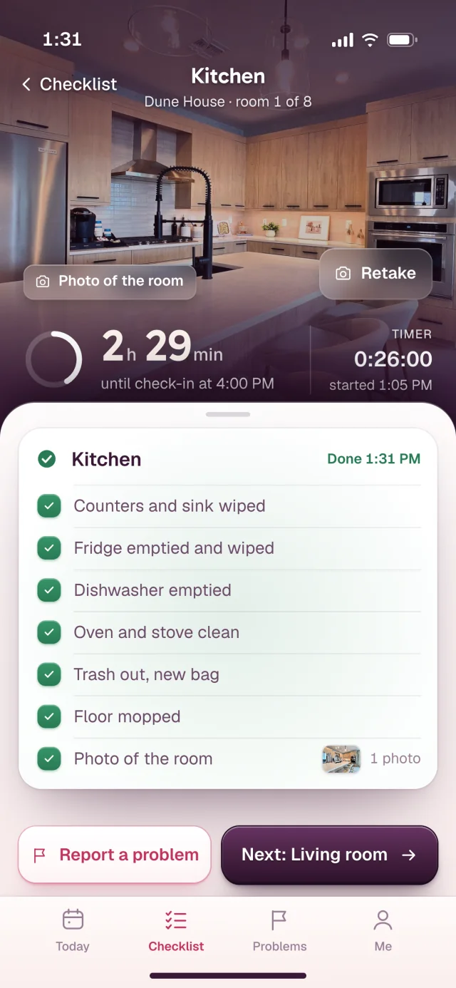 The Reset app, A room