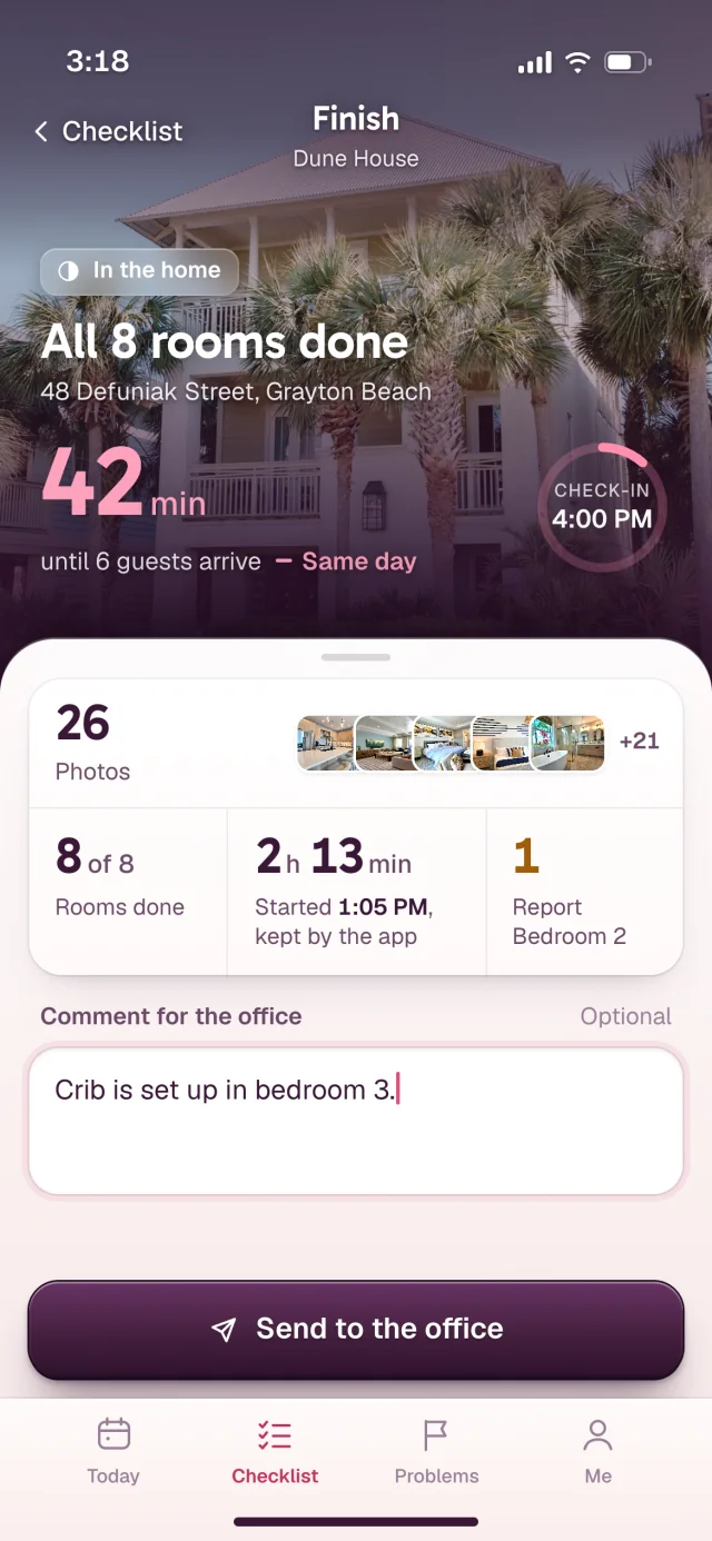 The Reset app, Finish