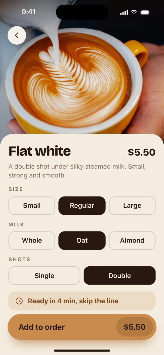 The Saltbean app, A drink