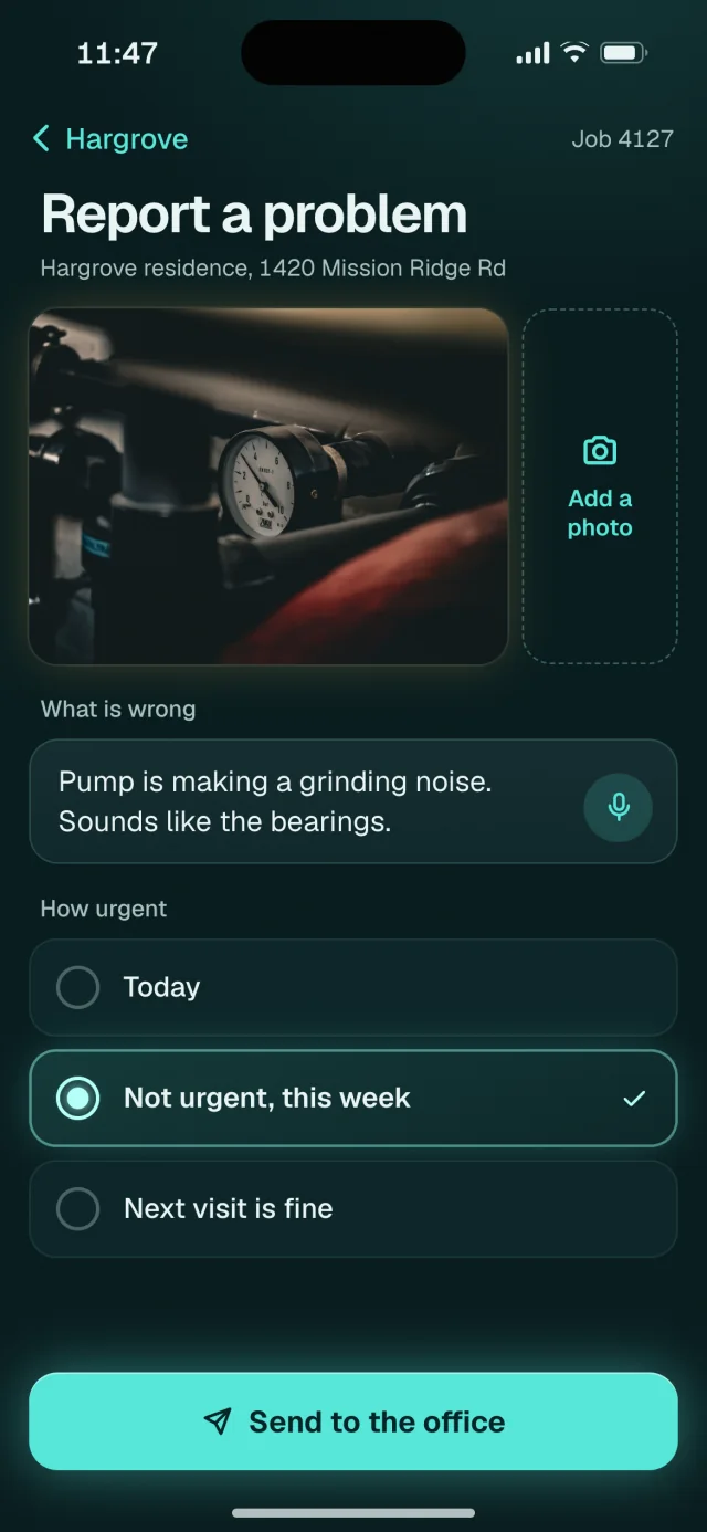 The Stillwater app, Report a problem