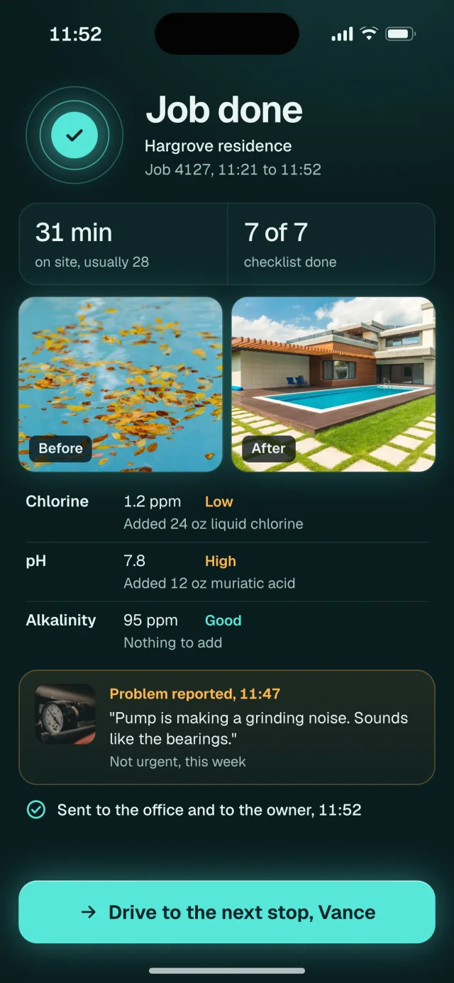 The Stillwater app, Job done