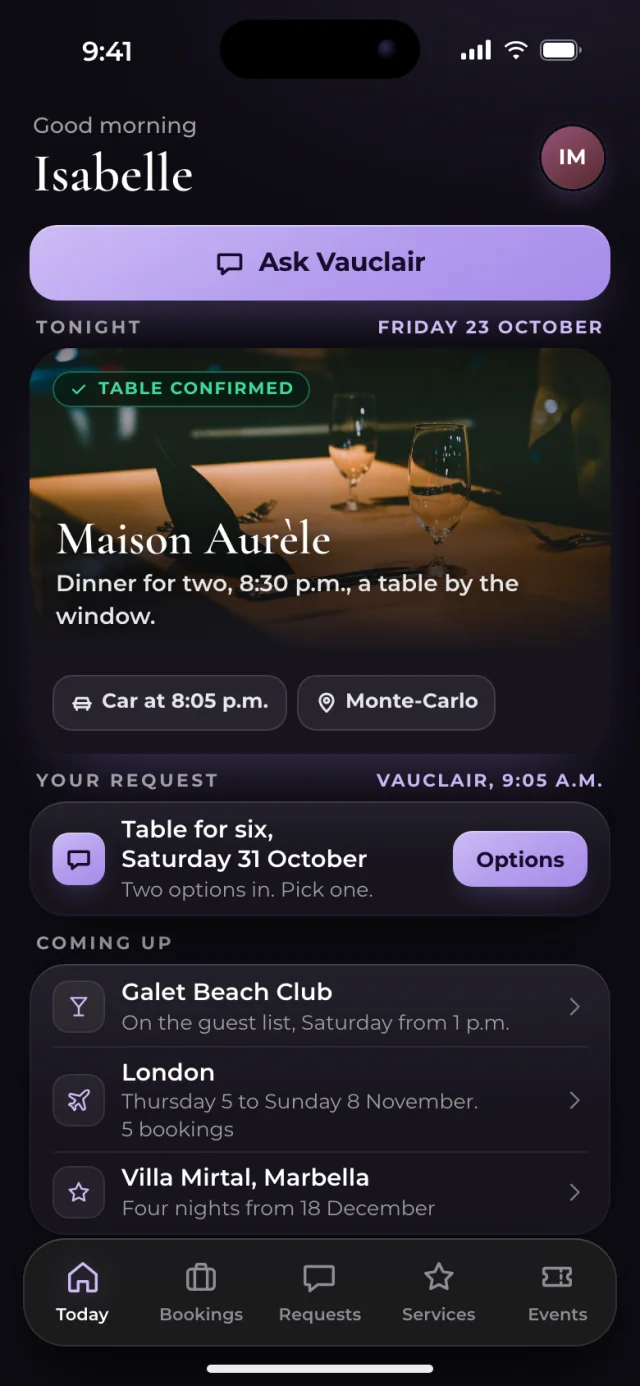 The Vauclair app, Today