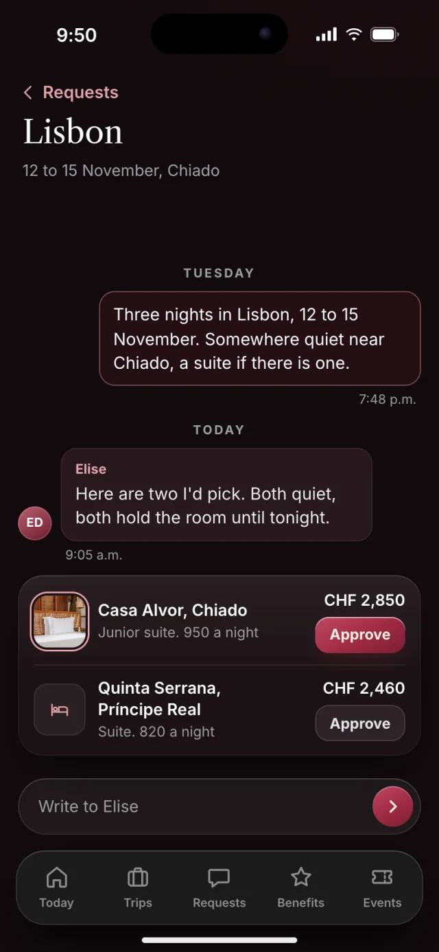 The Verbena app, Lisbon