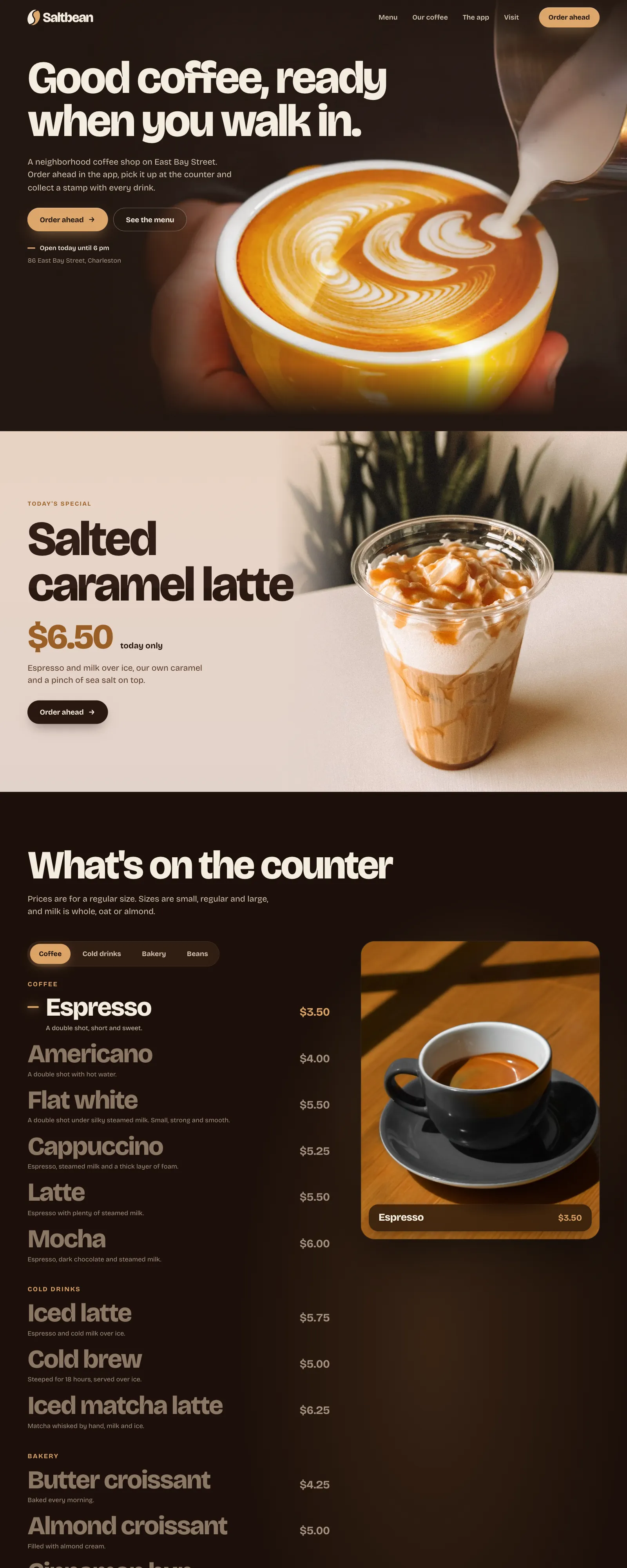 The Saltbean website